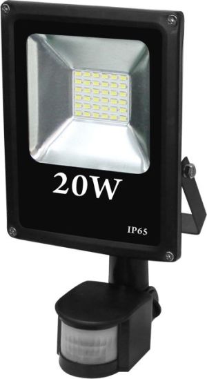 Naświetlacz Volteno Reflektor LED Slim 20W IP65 z czujnikiem ruchu (VO0766) 1