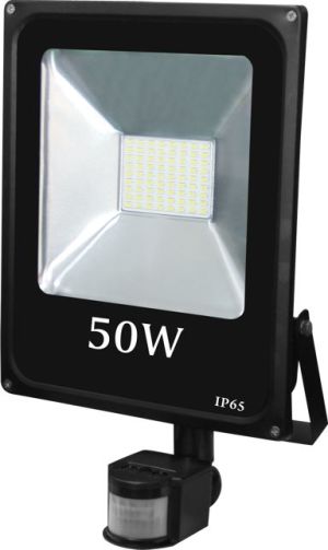 Naświetlacz Volteno Reflektor LED Slim 50W IP65 z czujnikiem ruchu (VO0770) 1