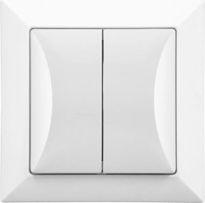 Timex Łącznik schodowy Opal podwójny biały (WP-5/2 Op BI) 1
