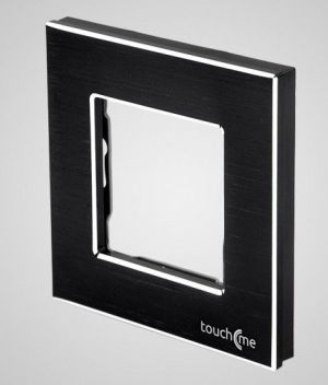 Touchme Ramka pojedyncza aluminiowa czarna (TM628B) 1