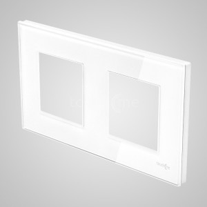 Touchme Ramka podwójna szklana biała (TM716W) 1