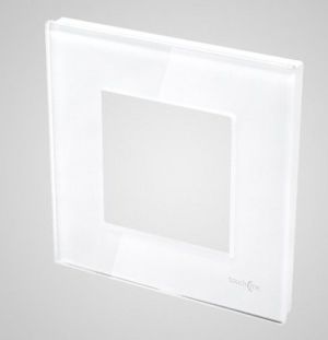 Touchme Ramka pojedyncza szklana biała (TM728W) 1