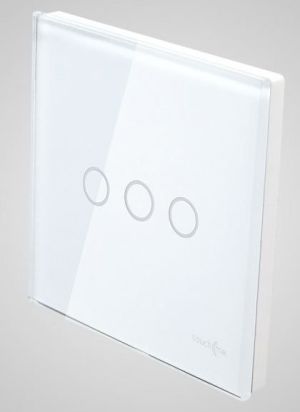 Touchme TouchMe Duży panel szklany, łącznik potrójny, biały (TM703W) 1