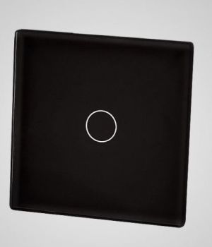 Touchme TouchMe Mały panel szklany, łącznik pojedynczy, czarny (TM530B) 1
