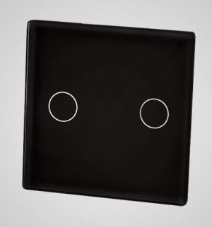 Touchme TouchMe Mały panel szklany, łącznik podwójny, czarny (TM531B) 1