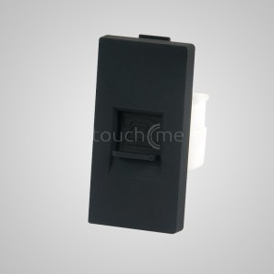 Touchme Moduł 1/2 gniazdo telefoniczne RJ11 czarne (TM902B) 1