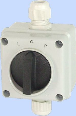 Elektromet Łącznik krzywkowy L-0-P 3P 12A IP65 Łuk E12-43 w obudowie (921243) 1