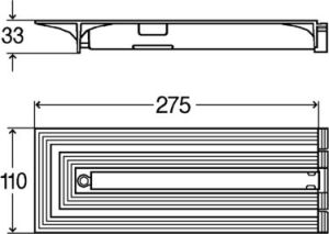 Viega Element zamykający odpływ liniowy Advantix Vario 27,5cm - wersja remontowa (721695) 2