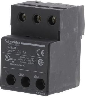 Schneider Electric Bloki zasilające zestaw szyn przez GV1L3 (GV2G05) 1