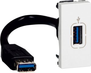 Legrand Gniazdo USB 3.0 z przewodem białe (078746) 1