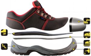 Dedra Półbuty bezpieczne skórzane ze stalowym podnoskiem rozmiar 46 (BH9P1A-46) 2