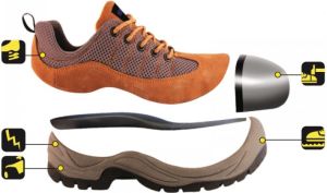 Dedra Półbuty bezpieczne zamszowe z podnoskiem stalowym rozmiar 46 (BH9P3-46) 2