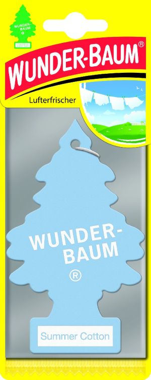 WUNDER-BAUM Papierowy zapach samochodowy Summer Cotton (23-153) 1