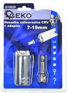 Geko nasadka uniwersalna 7-19mm + adapter (G15020) 1