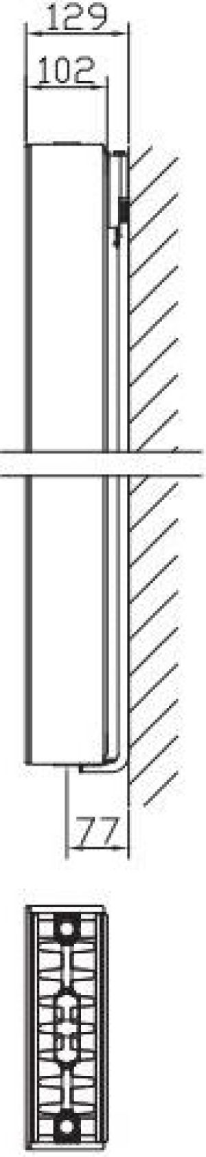 Stelrad Grzejnik Vertex Plan typ 22 180 x 70cm (GR-ST-VP-22070) 3