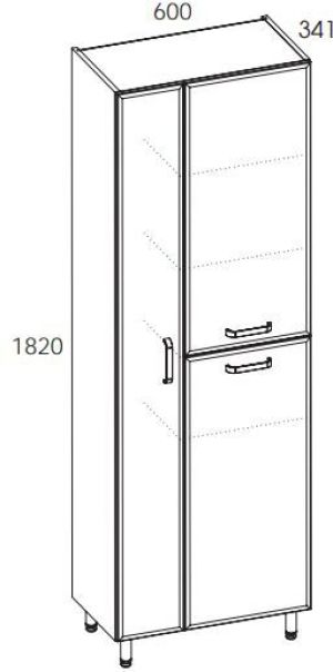Elita Słupek Amigo 60cm biały połysk (166465) 2