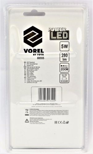 Latarka Vorel Latarka 5W 135x40mm (88555) 3