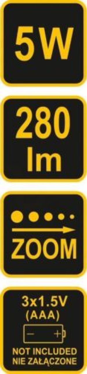 Latarka Vorel Latarka 5W 135x40mm (88555) 5