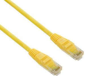 4World Kabel krosowy patchcord U/UTP kat.5e CCA żółty 3m (04731) 1