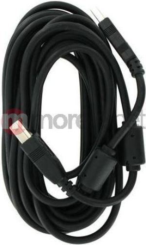 Kabel USB 4World Przewód USB 2.0 High Speed 5m - USB 2.0 typ B (05354) 1
