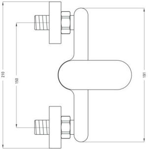 Bateria prysznicowa Deante Alpinia chrom (BGA 040M) 2