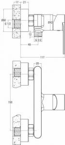 Bateria prysznicowa Deante Alpinia chrom (BGA 040M) 3