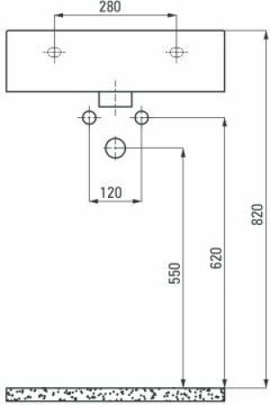 Umywalka Deante Temisto 50cm (CDT 6U5S) 2