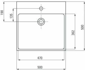 Umywalka Deante Temisto 50cm (CDT 6U5S) 4