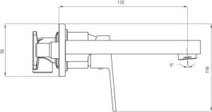 Bateria umywalkowa Deante Alpinia podtynkowa chrom (BGA 054L) 2