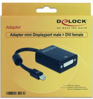 Adapter AV Delock DisplayPort Mini - DVI-I czarny (65098) 2