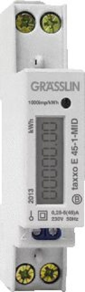 Grasslin Licznik energii elektrycznej 45A 1-fazowy elektroniczny TAXXO E 45-1-MID (052500021) 1