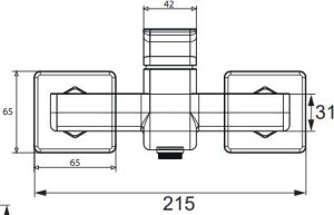 Bateria prysznicowa Omnires Parma chrom (PM7440) 3