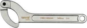 Yato Klucz hakowy z pazurem przegubowy 80 - 120mm (YT-01673) 1