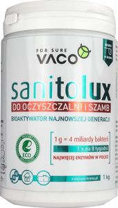 Vaco ECO Sanitolux Bioaktywator do oczyszczalni i szamb 1000g /naturalne enzymy 1x na 8 tygodni/ DV72 - DV72 1