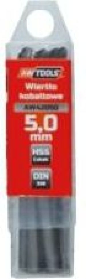 Wiertło AWTools kobaltowe walcowe 5 10mm 10szt. (AW42050) 2