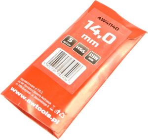 Wiertło AWTools HSS podtaczane 14mm 5szt. (AW41140) 2