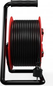 Plastrol Przedłużacz bębnowy PROFESSIONAL LINE; 4x2p+Z; IP44; 16A; H05RR-F; 3x1,5; 30m; czarny (W-97055) 8