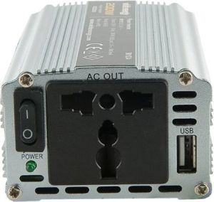 Przetwornica Whitenergy Przetwornica samochodowa DC 24V-AC 230V 200W z USB (06578) 2