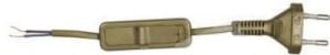 Zamel Przewód przyłączeniowy z wyłącznikiem 300cm złoty SP/W-300 2 x 0,75mm WOR-ZLO (YNS10000525) 1
