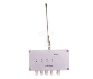 Zamel Radiowy wyłącznik sieciowy czterokanałowy 230V 4Z 16A zasięg 350m IP56 RWS-311C/Z 1