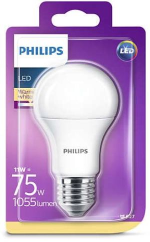 Philips Żarówka LED 11W, A60, E27, WW, 230V FR ND 1BC/4 (929001234401) 2