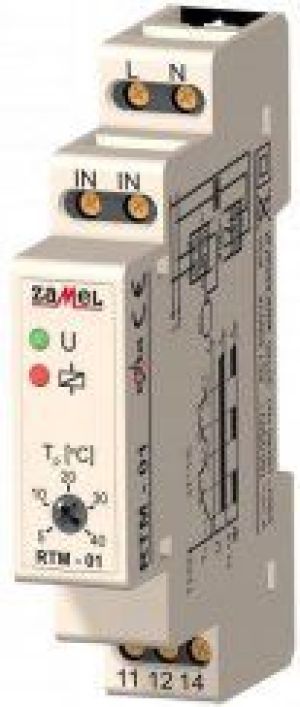 Zamel Regulator temperatury -10-40C bez sondy 230V AC RTM-02 (EXT10000198) 1