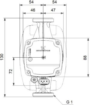 Grundfos Pompa Alpha 1 L 15-60 130 230V (99160574) 2