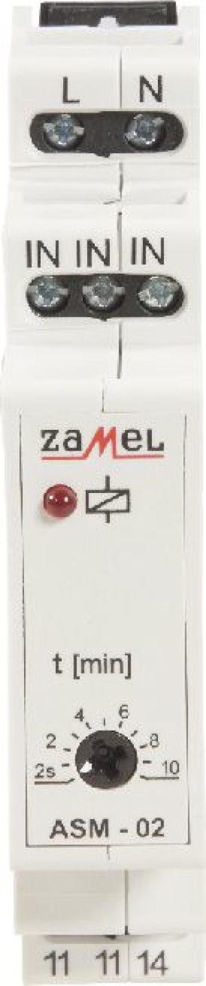 Zamel Automat schodowy 16A 230V AC 1Z 2sek-10min IP20 ASM-02 (EXT10000006) 1