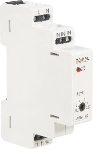 Zamel Automat schodowy 16A 230V AC 1Z 2sek-10min IP20 ASM-02 (EXT10000006) 3