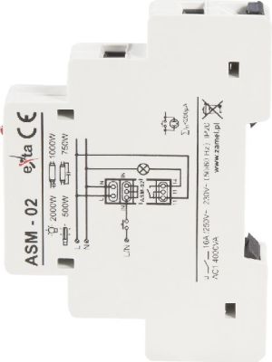 Zamel Automat schodowy 16A 230V AC 1Z 2sek-10min IP20 ASM-02 (EXT10000006) 4