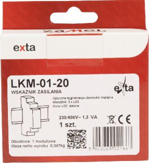 Zamel Wskaźnik zasilania 230V/400V 3xLED zielone LKM-01-20 (EXT10000037) 5