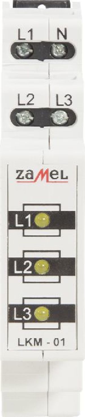 Zamel Wskaźnik zasilania 230V/400V 3xLED żółte TN LKM-01-30 (EXT10000038) 1