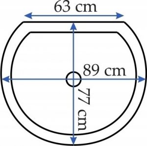 Brodzik Rea REA-K0216 BRODZIK DO KABINY ROMANCE-2 // KN.REA.B-ROMANCE-2 2