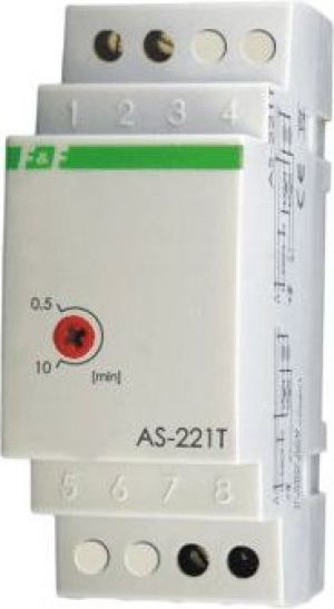 F&F Automat schodowy z funkcją sygnalizacji wyłączenia oświetlenia 10A 0,5-10min 230V AC (AS-221T) 1